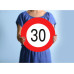 Trendcompany Verkehrsschild zum 30. Geburtstag 45 cm
