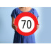 Trendcompany Verkehrsschild zum 70. Geburtstag 45 cm