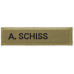 Swissmeme Scherzartikel Patch – Namensschild: A. Schiss