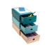 Exacompta Schubladenbox Tiny Box Skandi, 1 Schublade, A5+, Pazifikblau Exacompta Schubladenbox Tiny Box Skandi, 1 Schublade, A5+, Pazifikblau