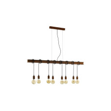 EGLO Leuchten Pendelleuchte TOWNSHEND 4 8x E27 Antik-Braun EGLO Leuchten Pendelleuchte TOWNSHEND 4 8x E27 Antik-Braun