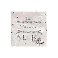 Boltze Servietten Weihnachtsmann 20 Stück, 16.5 x 16.5 cm Boltze Servietten Weihnachtsmann 20 Stück, 16.5 x 16.5 cm