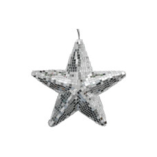 Boltze Weihnachtsschmuck Stern Disco Silber, 20 x 20 cm Boltze Weihnachtsschmuck Stern Disco Silber, 20 x 20 cm