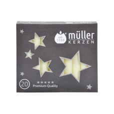 müller Kerzen Baumkerze Créme, 20 Stück müller Kerzen Baumkerze Créme, 20 Stück