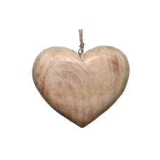 CHALET Aufhänger Holzherz Fabienne 17 cm CHALET Aufhänger Holzherz Fabienne 17 cm
