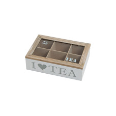 G. Wurm Teebox «I Love Tea» 6 Fächer 23 x 15.5 x 7 cm G. Wurm Teebox «I Love Tea» 6 Fächer 23 x 15.5 x 7 cm