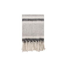 House Nordic Decke Carmel Plaid 130 x 160 cm, Grau-Weiss