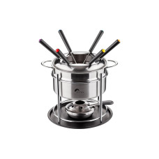 OHMEX Fondue-Set OHM-FND-2210 9 Teile, Schwarz/Silber OHMEX Fondue-Set OHM-FND-2210 9 Teile, Schwarz/Silber