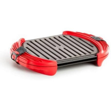 Lékué Mikrowellen-Grill XL 27 cm, Rot/Schwarz Lékué Mikrowellen-Grill XL 27 cm, Rot/Schwarz
