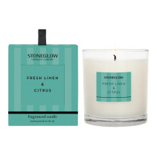 Stoneglow Duftkerze Fresh Linen & Citrus 220 g Stoneglow Duftkerze Fresh Linen & Citrus 220 g
