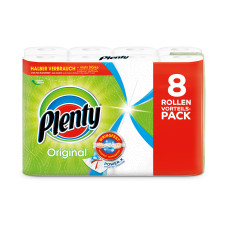 Plenty Haushaltspapier Original 8 Rollen à 45 Blatt Plenty Haushaltspapier Original 8 Rollen à 45 Blatt
