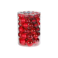 INGES CHRISTMAS DECOR Weihnachtskugel Ruby Red 60 Stück, versch. Grössen INGES CHRISTMAS DECOR Weihnachtskugel Ruby Red 60 Stück, versch. Grössen