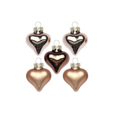 INGES CHRISTMAS DECOR Herz Elegant Lounge 4 cm 8 Stück INGES CHRISTMAS DECOR Herz Elegant Lounge 4 cm 8 Stück