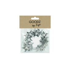INGES CHRISTMAS DECOR Girlande Sterne 2 m, Silber INGES CHRISTMAS DECOR Girlande Sterne 2 m, Silber