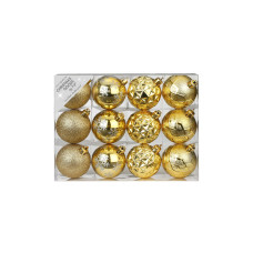INGES CHRISTMAS DECOR Weihnachtskugel Gold-Mix Ø 6 cm 12 Stück INGES CHRISTMAS DECOR Weihnachtskugel Gold-Mix Ø 6 cm 12 Stück