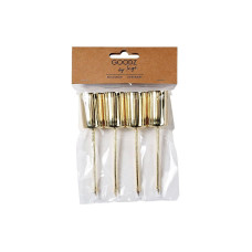 INGES CHRISTMAS DECOR Adventskerzen Halter mit Spiess 12 cm, 4 Stück, Gold INGES CHRISTMAS DECOR Adventskerzen Halter mit Spiess 12 cm, 4 Stück, Gold