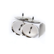 INGES CHRISTMAS DECOR Adventskerzen Halter mit Spiess Ø 6 cm, 4 Stück, Silber INGES CHRISTMAS DECOR Adventskerzen Halter mit Spiess Ø 6 cm, 4 Stück, Silber