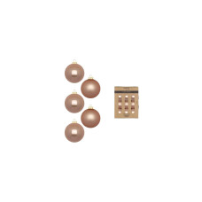 INGES CHRISTMAS DECOR Weihnachtskugel Golden Sesame 24 Stück, Goldbraun