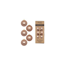 INGES CHRISTMAS DECOR Weihnachtskugel Golden Sesame 20 Stück, Goldbraun