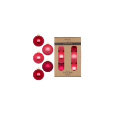 INGES CHRISTMAS DECOR Weihnachtskugel Gentle Pink 6 Stück, Rosa