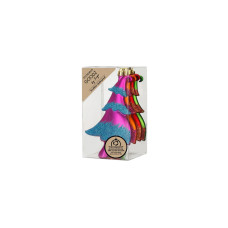 INGES CHRISTMAS DECOR Weihnachtsschmuck Weihnachtsbaum 4 Stück, Mehrfarbig