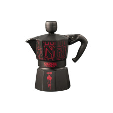 Bialetti Espressokanne Stranger Things, 3 Tassen, Schwarz / Rot