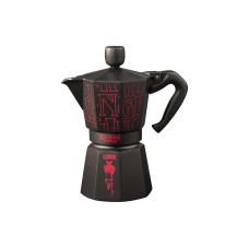 Bialetti Espressokanne Stranger Things, 6 Tassen, Schwarz / Rot