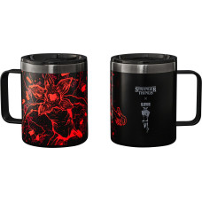 Bialetti Kaffeetasse Stranger Things, Schwarz / Rot, 2 Tassen