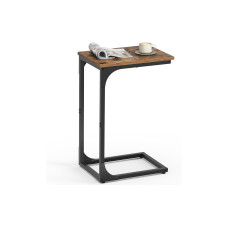 VASAGLE Beistelltisch C-förmig 30 x 62 cm, Braun/Schwarz VASAGLE Beistelltisch C-förmig 30 x 62 cm, Braun/Schwarz