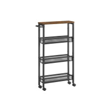 VASAGLE Küchenwagen 45.4 x 77 x 13 cm, Schwarz VASAGLE Küchenwagen 45.4 x 77 x 13 cm, Schwarz