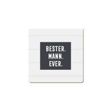 Grafik Werkstatt Korkuntersetzer Bester. Mann. Ever.