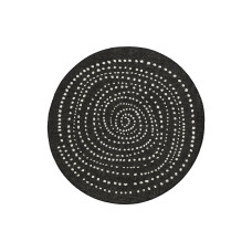 Hanse Home Teppich Bali 140 cm x 140 cm, Crème/Schwarz