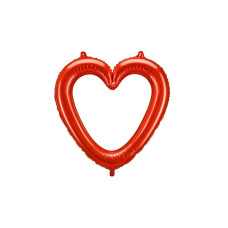 Partydeco Folienballon Herzrahmen, Rot Partydeco Folienballon Herzrahmen, Rot