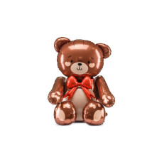 Partydeco Folienballon Teddybär, 59 x 88 cm, 1 Stück