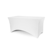 Partydeco Bankett-Tischbezug, 183 x 76 x 74 cm, Weiss