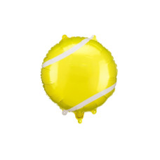 Partydeco Folienballon Tennisball, Gelb, 35 x 35 cm, 1 Stück