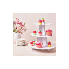 Funcakes Cupcake Ständer, 3 Stöckig Weiss