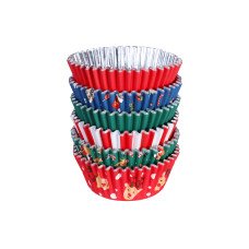 PME Muffin-Backform Santa Mix 100 Stück, Mehrfarbig