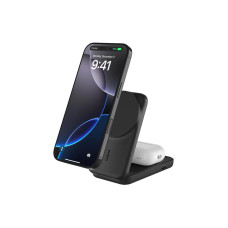 Belkin Wireless Charger UltraCharge 2in1 eckig, Schwarz