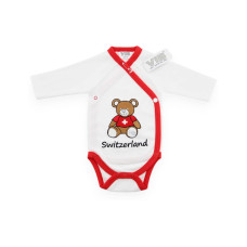 Very Important Baby Body Bär + Switzerland Weiss/Rot Very Important Baby Body Bär + Switzerland Weiss/Rot