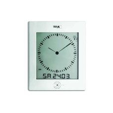 TFA Dostmann Funk-Wanduhr Weiss TFA Dostmann Funk-Wanduhr Weiss