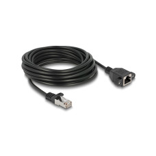 Delock Patchkabel Verlängerungskabel Cat 6A, S/FTP, 5 m, Schwarz Delock Patchkabel Verlängerungskabel Cat 6A, S/FTP, 5 m, Schwarz