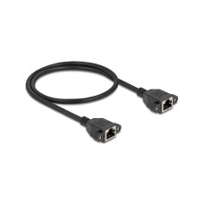 Delock Patchkabel Verlängerungskabel Cat 6A, S/FTP, 0.5 m, Schwarz Delock Patchkabel Verlängerungskabel Cat 6A, S/FTP, 0.5 m, Schwarz