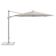 Suncomfort by Glatz Sonnenschirm Familyflex Hellgrau, Ø 300 mm