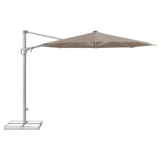 Suncomfort by Glatz Sonnenschirm Familyflex Helltaupe, Ø 300 mm
