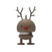 Hoptimist Aufsteller Bumble Rentier Soft S 9.5 cm, Braun