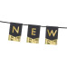 Partydeco Girlande Happy New Year 3.5 m, Gold Partydeco Girlande Happy New Year 3.5 m, Gold