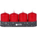müller Kerzen Weihnachtskerze Rot, 4 Stück müller Kerzen Weihnachtskerze Rot, 4 Stück