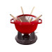 Staub Schokoladenfondue-Set mit 2 Griffen 5 Teile, Kirschrot Staub Schokoladenfondue-Set mit 2 Griffen 5 Teile, Kirschrot