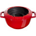 Staub Schokoladenfondue-Set mit 2 Griffen 5 Teile, Kirschrot Staub Schokoladenfondue-Set mit 2 Griffen 5 Teile, Kirschrot